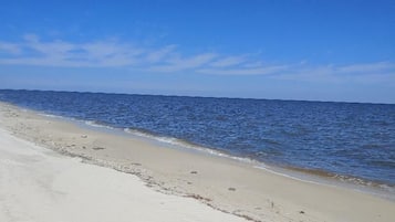Beach nearby, sun-loungers