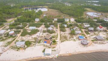 Beach nearby, sun-loungers