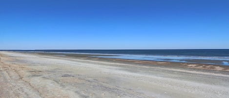Vlak bij het strand