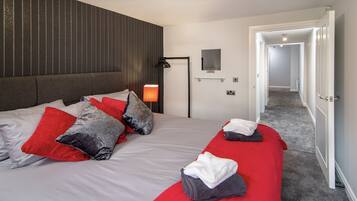 Apartemen | 2 kamar tidur, setrika/meja setrika, Wi-Fi gratis, dan seprai linen