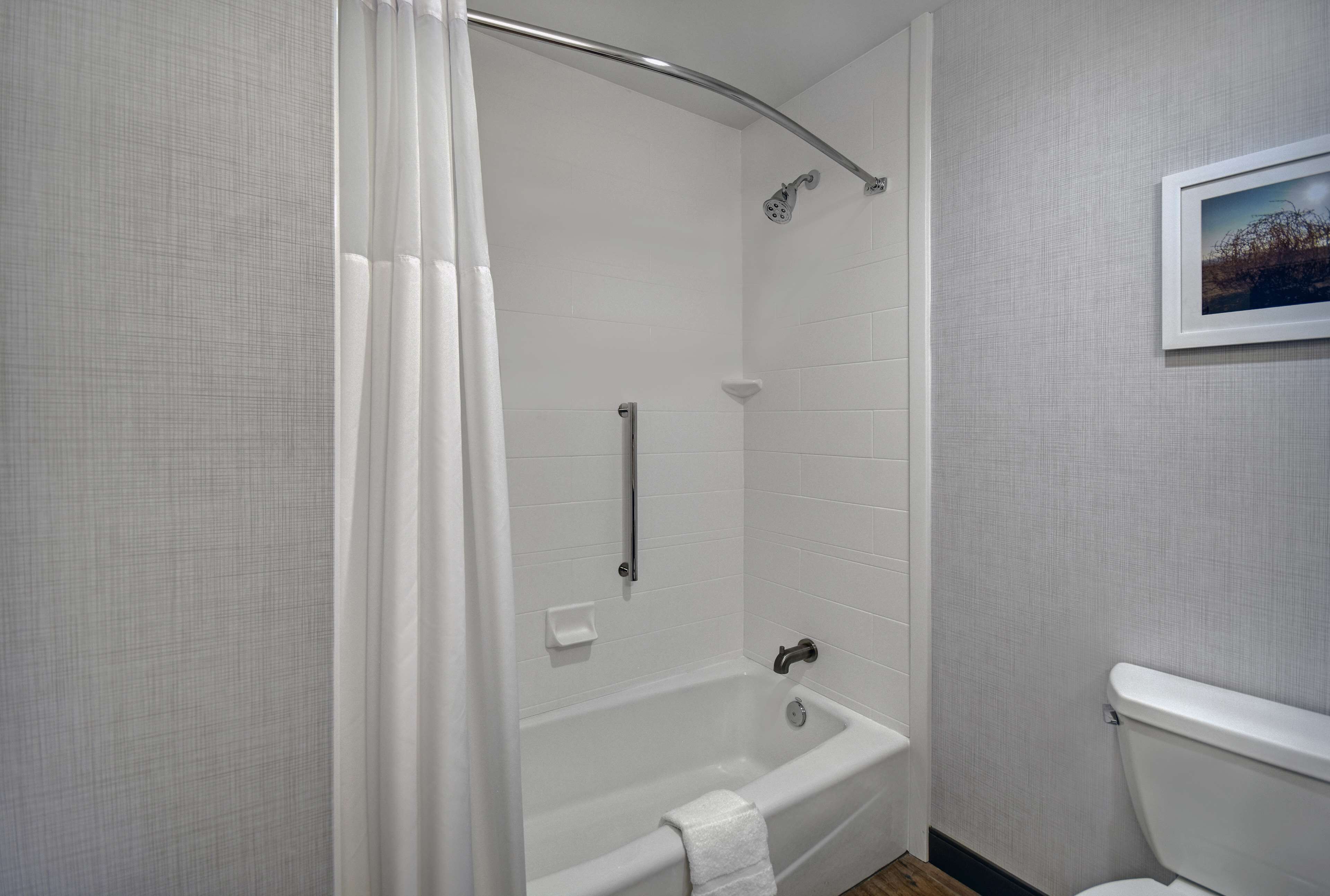 Hair dryer, towels