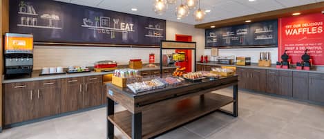 Free daily buffet breakfast