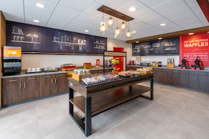 Free daily buffet breakfast 