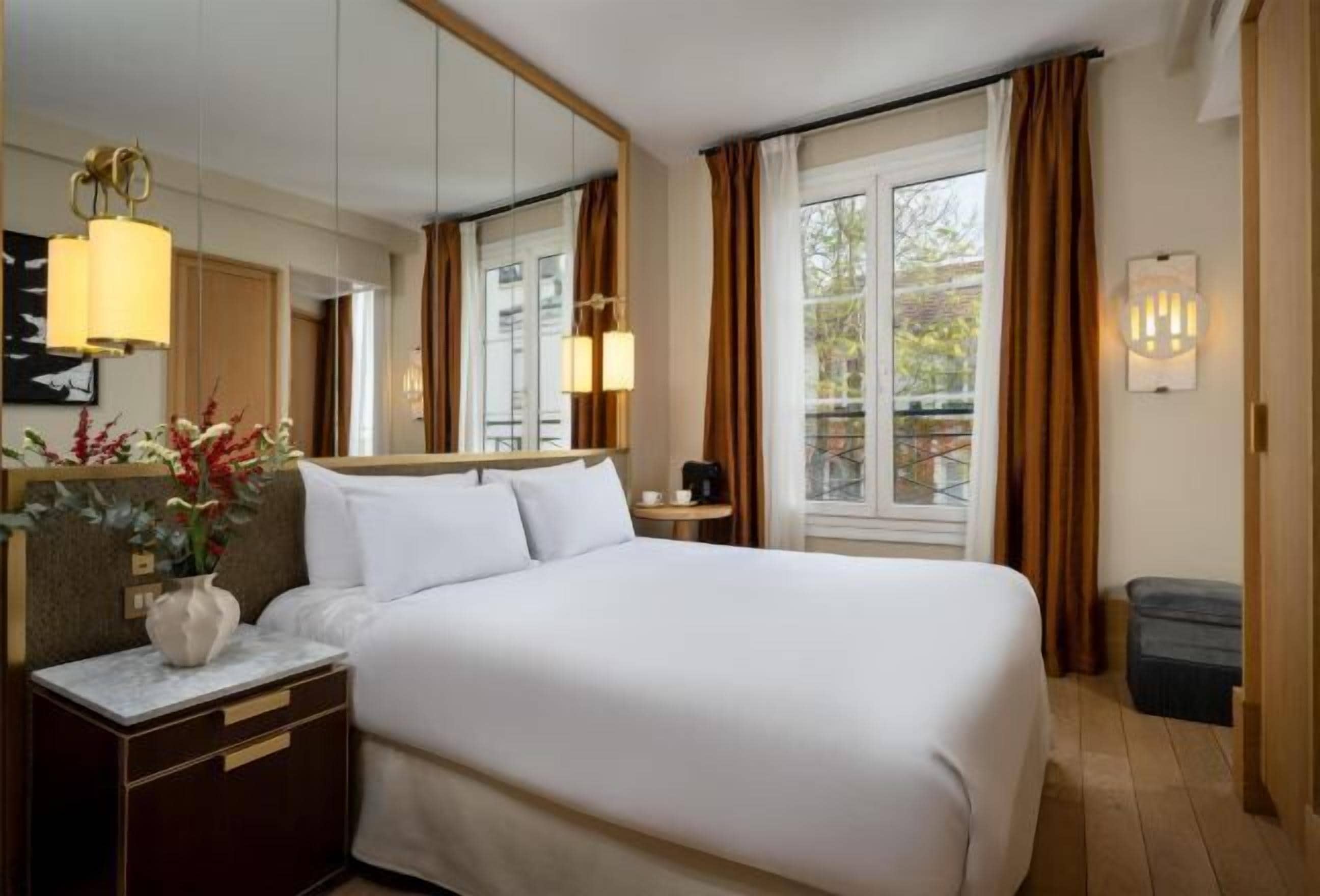 Minibar, blackout curtains, soundproofing, iron/ironing board