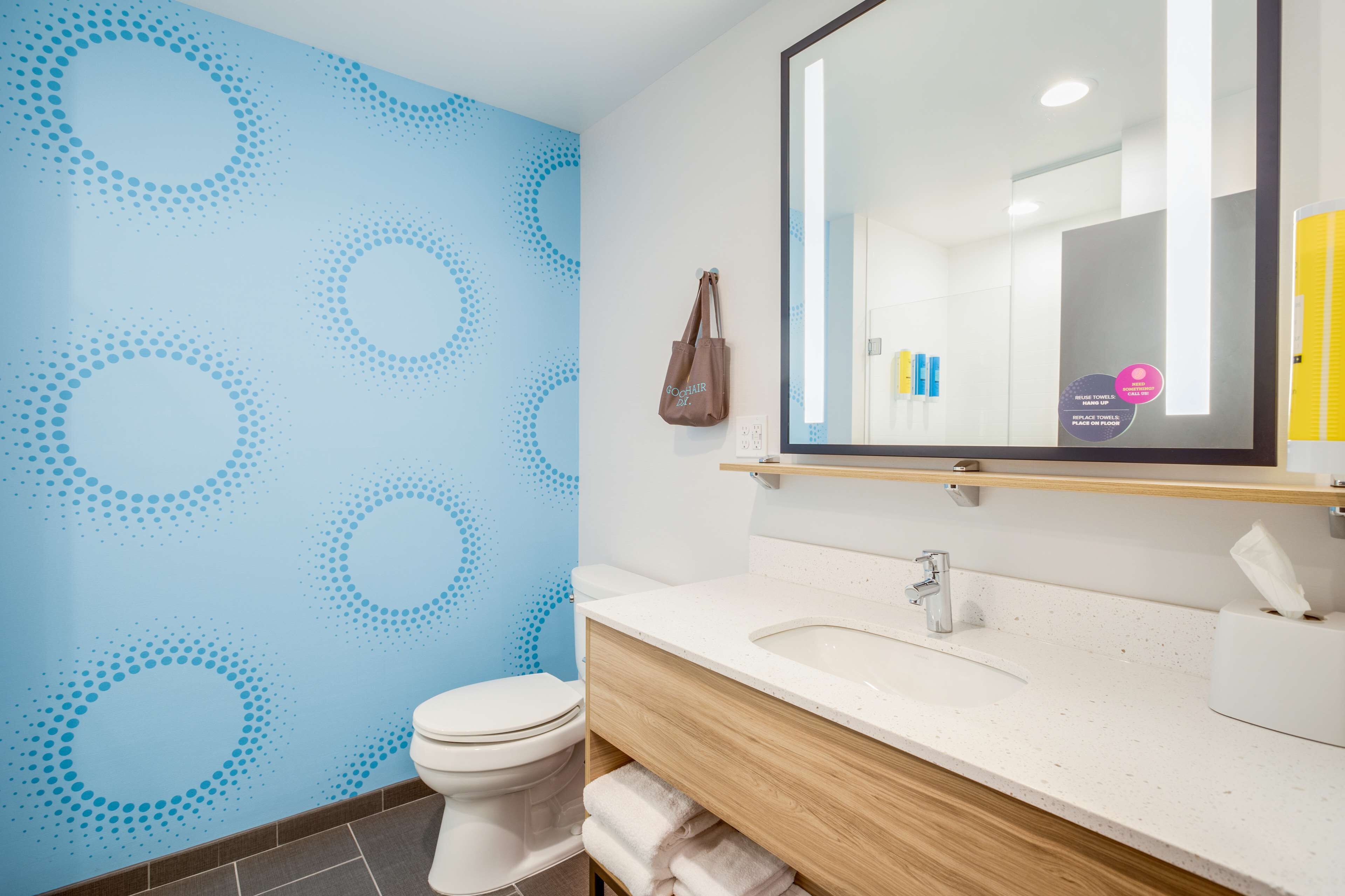 room, 1 king bed | bathroom | hair dryer