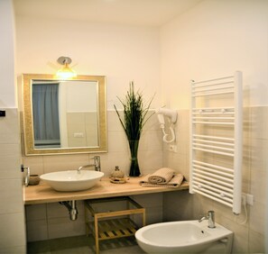 Regadera, amenidades de baño ecológicas, secadora de cabello, bidet 