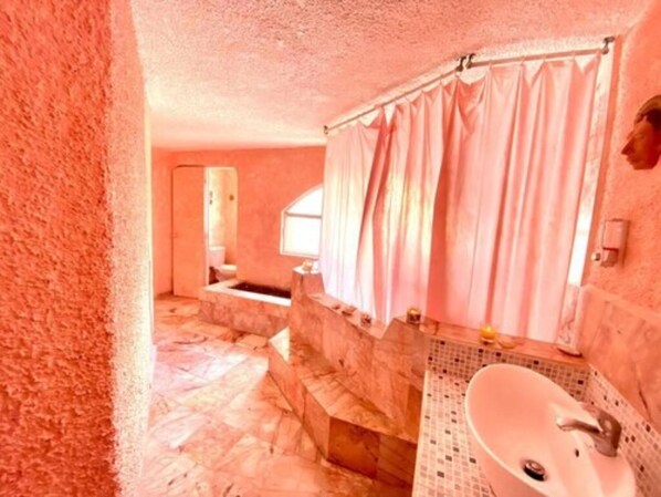 Presidential Double Room, Multiple Beds | Bathroom | Shower, rainfall showerhead, hair dryer, towels
