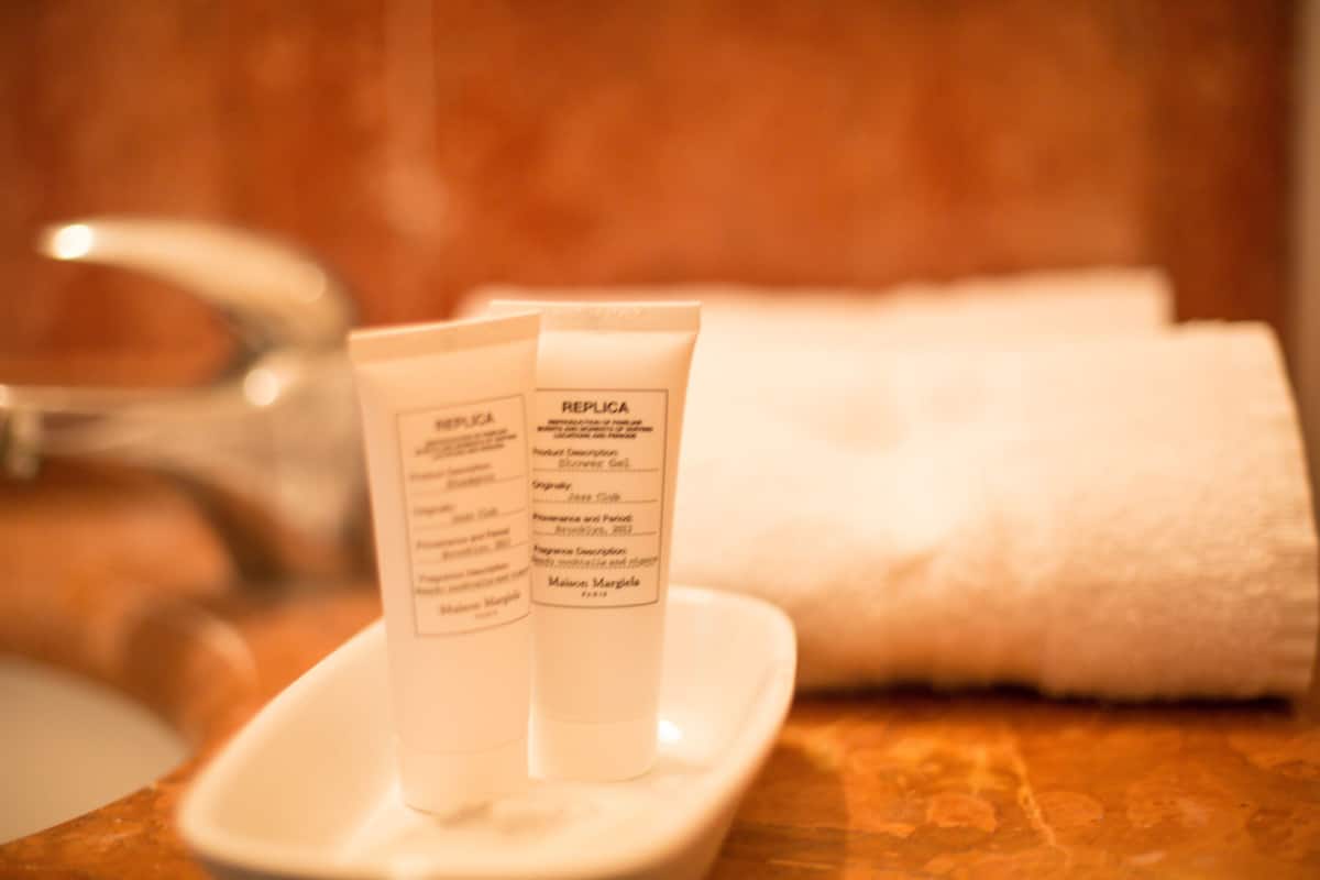 shower, rainfall showerhead, free toiletries, hair dryer