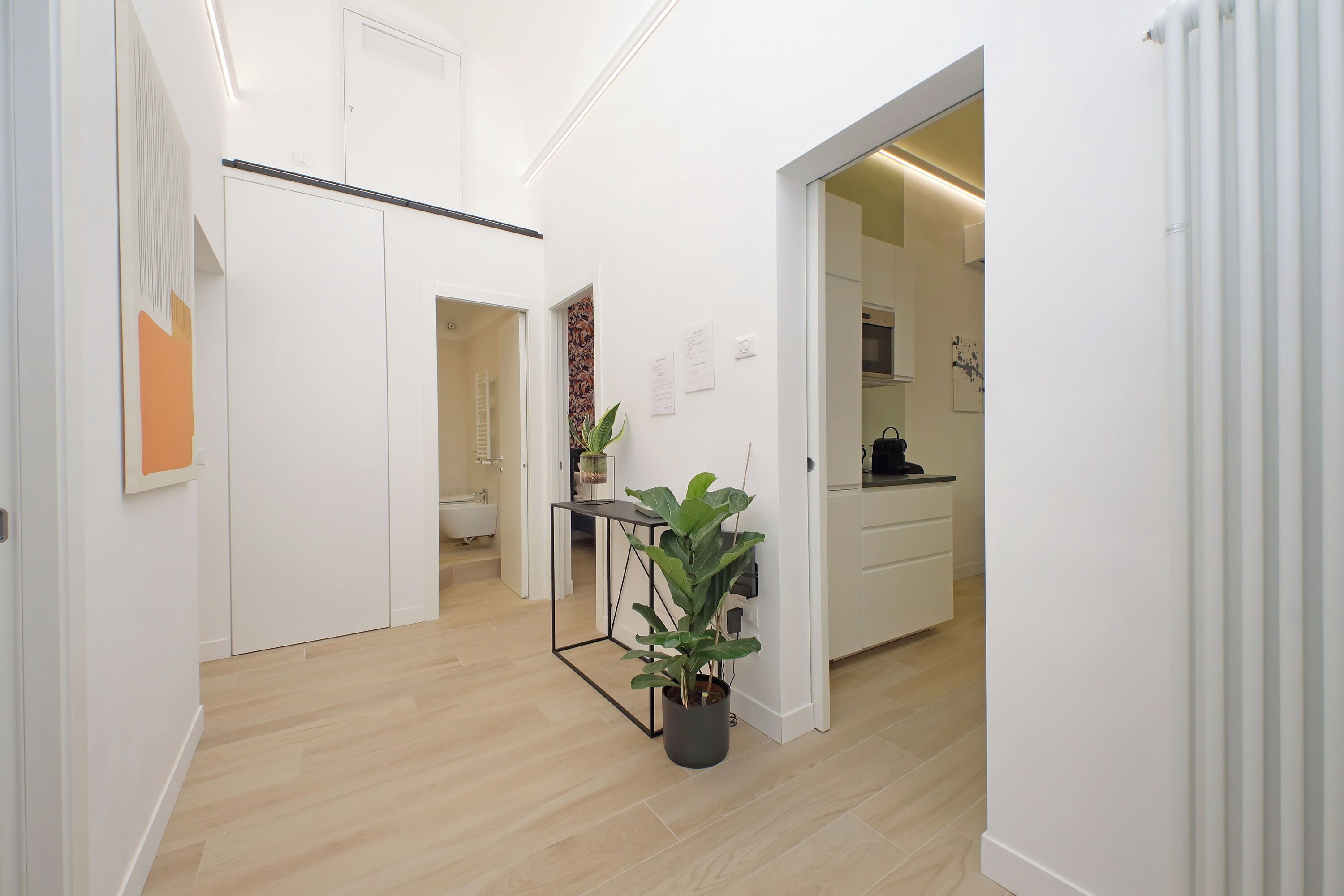 Greenfour Rome Apartment | Living area | 33-inch flat-screen TV with cable channels, TV