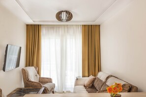 Basic Apartment | Living area | TV - Waikiki Apartments (Tivat)