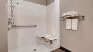 Accessible bathroom - Studio 6 Waco, TX - Downtown - Baylor (Waco)