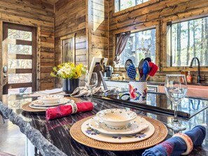 Interior - Somewhere With You -Features a hot tub & fire pit; accommodates 2 to 4 guests.   (Broken Bow)