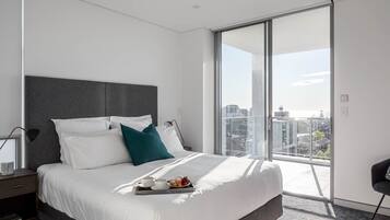 2 slaapkamers, luxe beddengoed, een kluis op de kamer