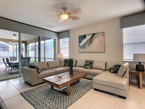 House, Multiple Beds | Living room