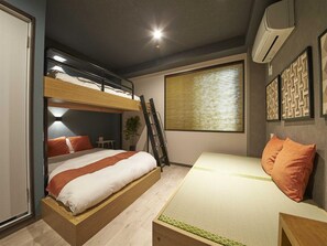 Private Vacation Room for 4 People | Desk, free WiFi - Ikidane Residential Hotel Sumida Kyojima (Tokyo)