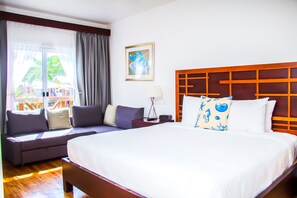 Basic-værelse - 1 kingsize-seng med sovesofa | Udsigt fra værelset