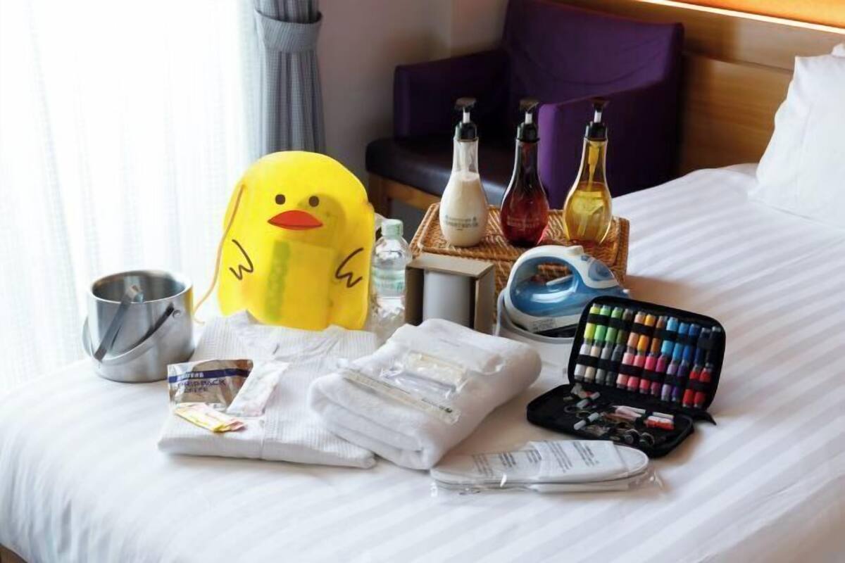 Desk, iron/ironing board (on request), WiFi (free), bed sheets