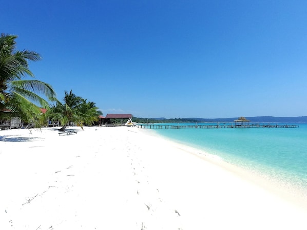 On the beach