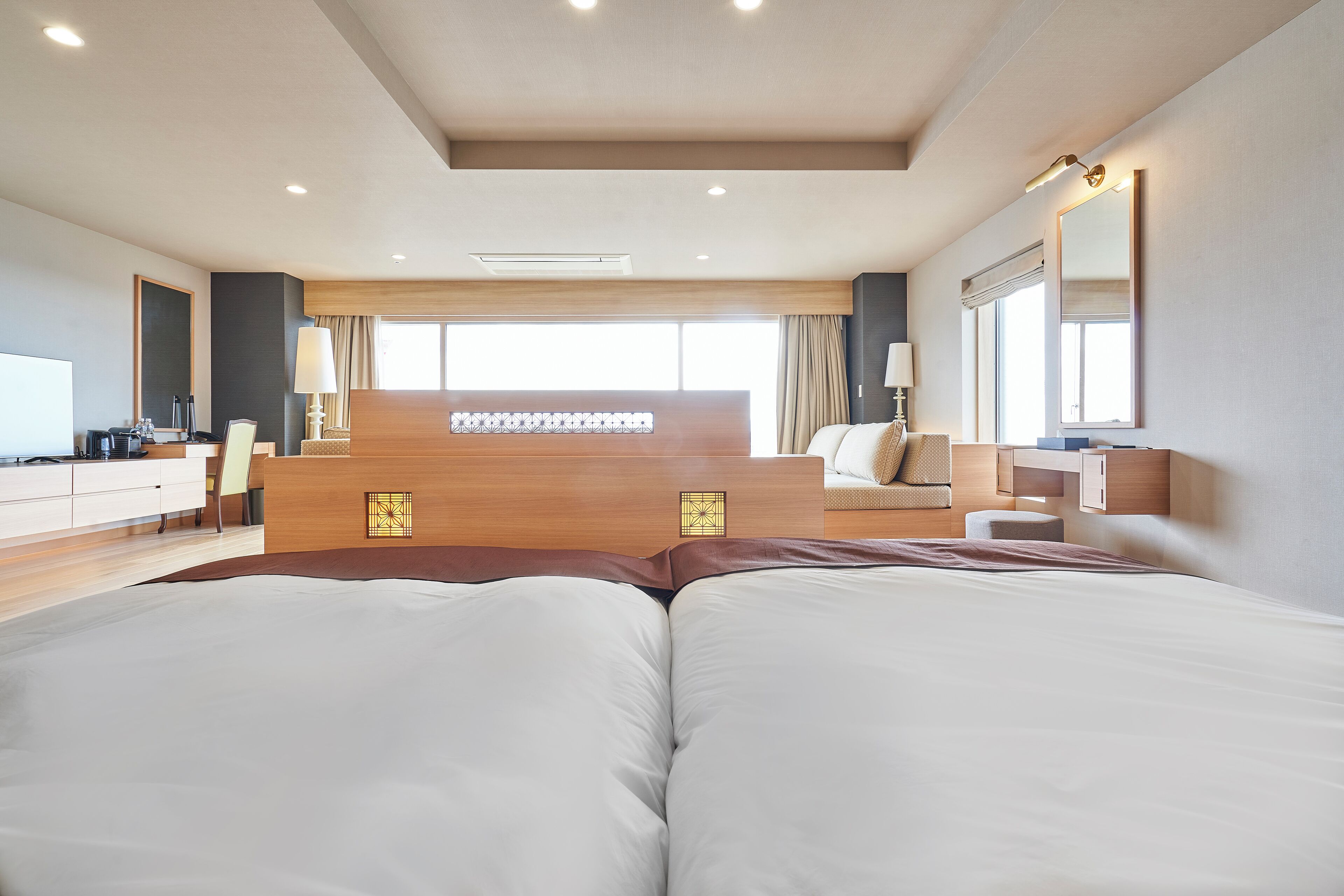 Luxury Junior Suite Twin Room, Non Smoking | Down comforters, in-room safe, soundproofing, free WiFi