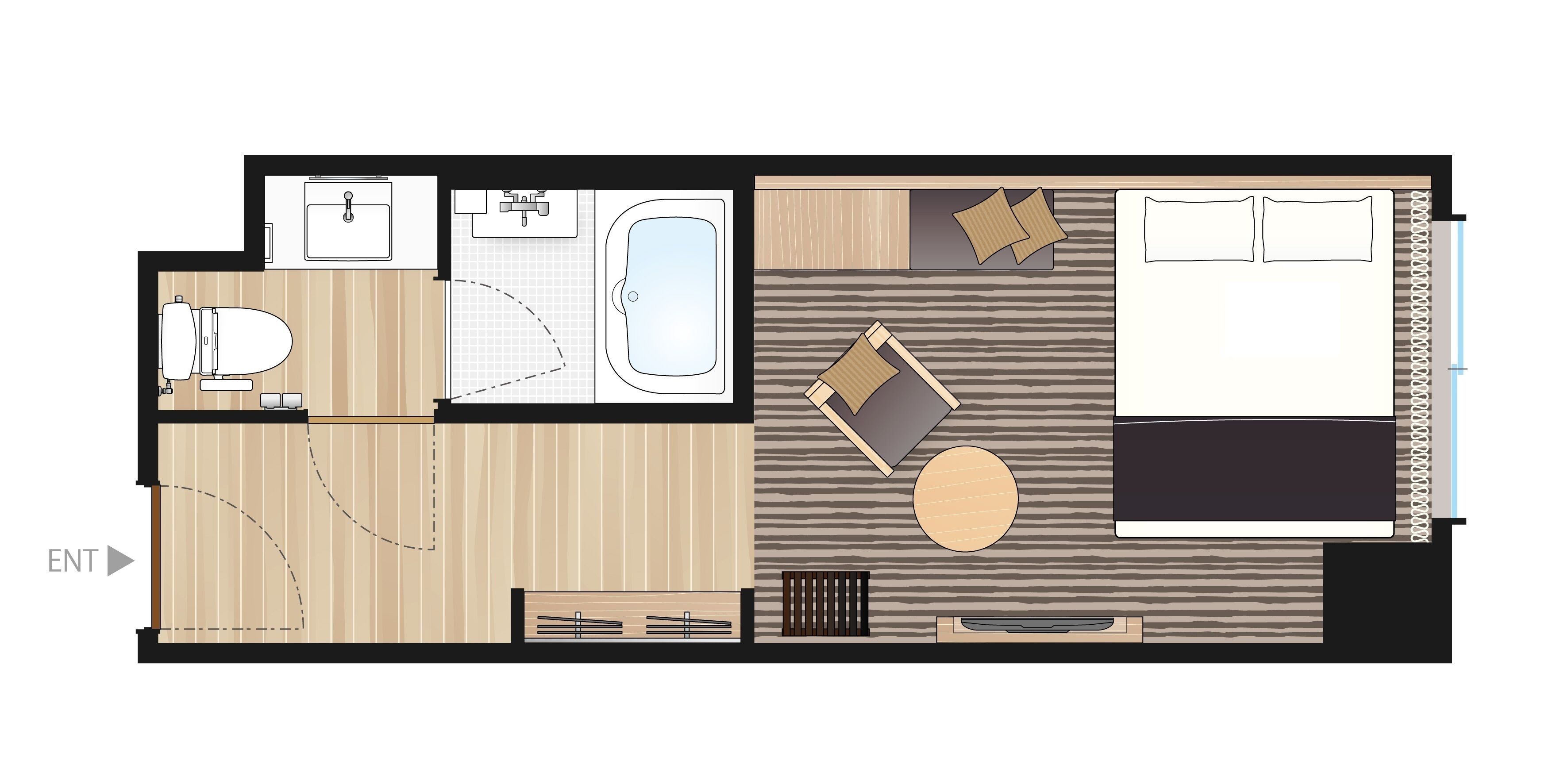 standard double room | 1 bedroom, down duvets, iron/ironing board, free wifi