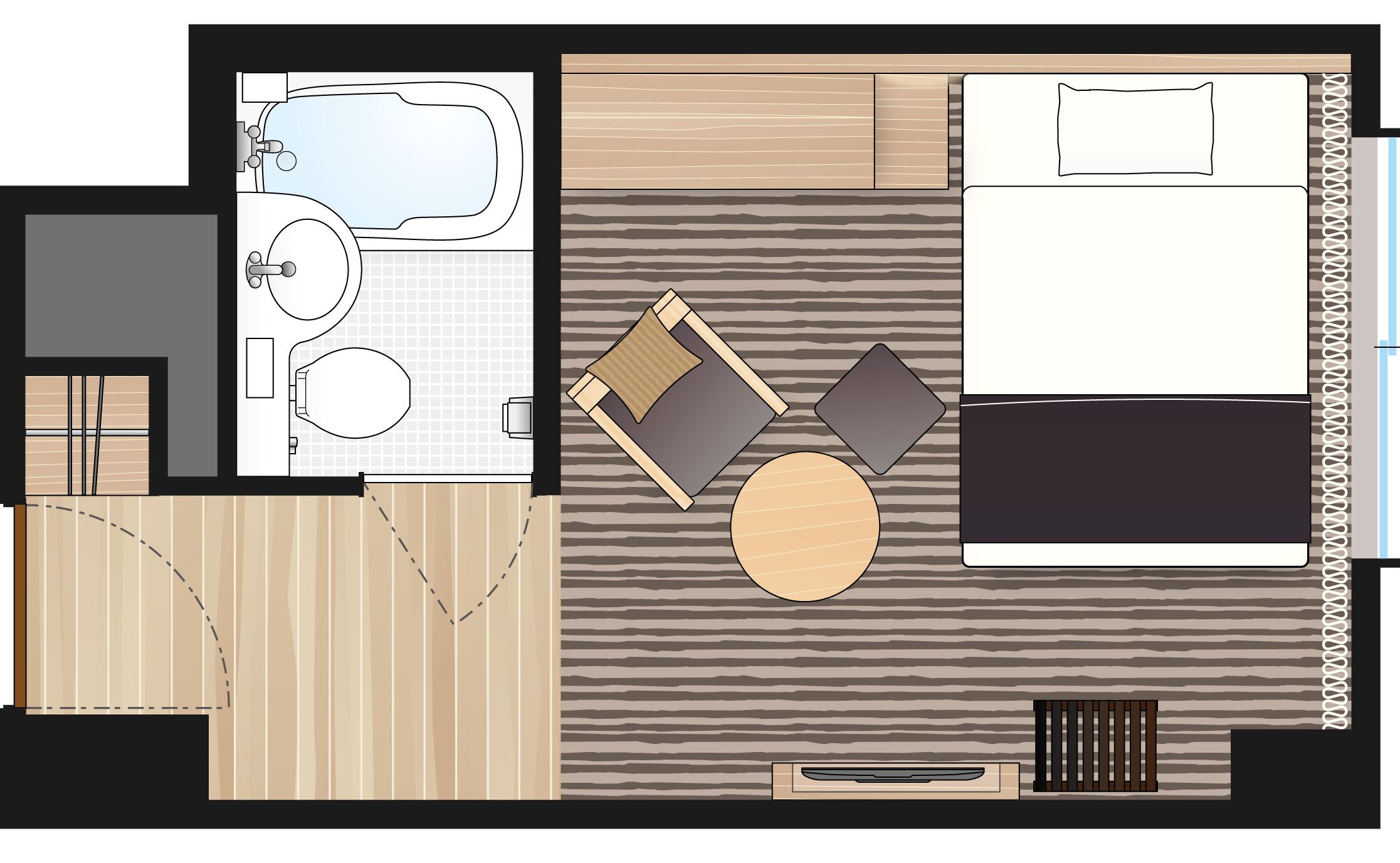 standard single room (type b) | 1 bedroom, down duvets, iron/ironing board, free wifi