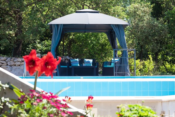 Villa (Three-Bedroom Holiday Home) | Pool | Outdoor pool, pool umbrellas, pool loungers