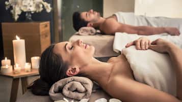 Espace de soins pour les couples, sauna, hammam, soins corporels
