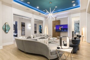 Living room - Beautiful Mansion With Private Pool, Close to Disney, Orlando Mansion 2907 (Kissimmee)