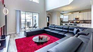 Living room - Luxury 5 Bedroom Villa on Champions Gate Resort, Orlando Villa 1756 (Port Saint Lucie)