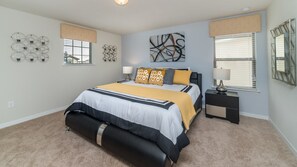 6 bedrooms, travel cot, free WiFi, bed sheets - Beautiful Villa With Private Pool, Close to Disney, Orlando Villa 1856 (Kissimmee)