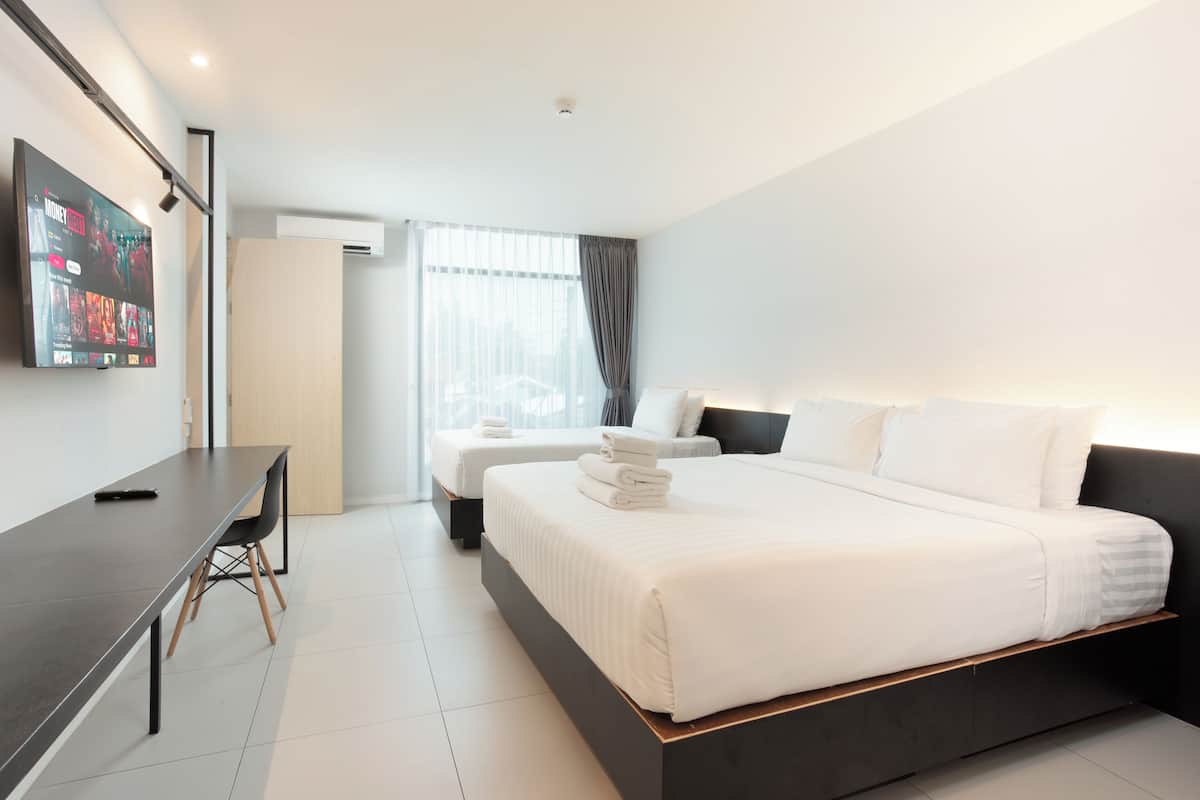 In-room safe, blackout drapes, free WiFi, bed sheets