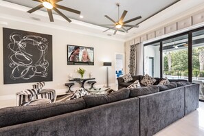 Villa (1 Bedroom) | Living room - Beautiful Villa With Private Pool, Close to Disney, Orlando Villa 2949 (Kissimmee)