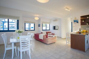 Villa (1 Bedroom) | Living room | Flat-screen TV - Beautiful Villa With Private Pool, Pernera Villa 1004 (Paralimni)