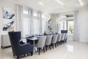 Dining - Beautiful Mansion With Private Pool, Close to Disney, Orlando Mansion 1578 (Kissimmee)