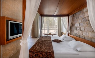 Minibar, caja de seguridad en la habitación y escritorio 