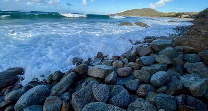 50m2 furnished apartment. Sleeps 4. Garden with terraces. Swimming pool.