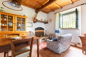 Apartment, 1 Schlafzimmer, Raucher, Kamin | Wohnbereich | Kamin, Tischtennisplatte