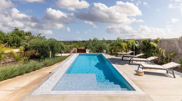 A heated pool