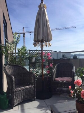 Classic Apartment | Terrace/patio - StayPlus Ocean View Apartment Balcony (Kristiansand)
