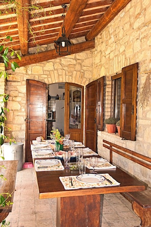 Villa, 6 Bedrooms, Smoking, Private Pool | Terrace/patio - Casale Chimneys Immersed in Olive Trees (Monte Castello di Vibio)