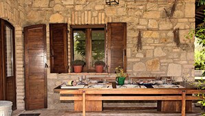 Villa, 6 Bedrooms, Smoking, Private Pool | Terrace/patio - Casale Chimneys Immersed in Olive Trees (Monte Castello di Vibio)