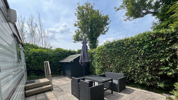 屋外ダイニングエリア