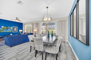 Dining - Family Friendly 8 Bed Game Spa Pool Home at Champions Gate Resort (Davenport)