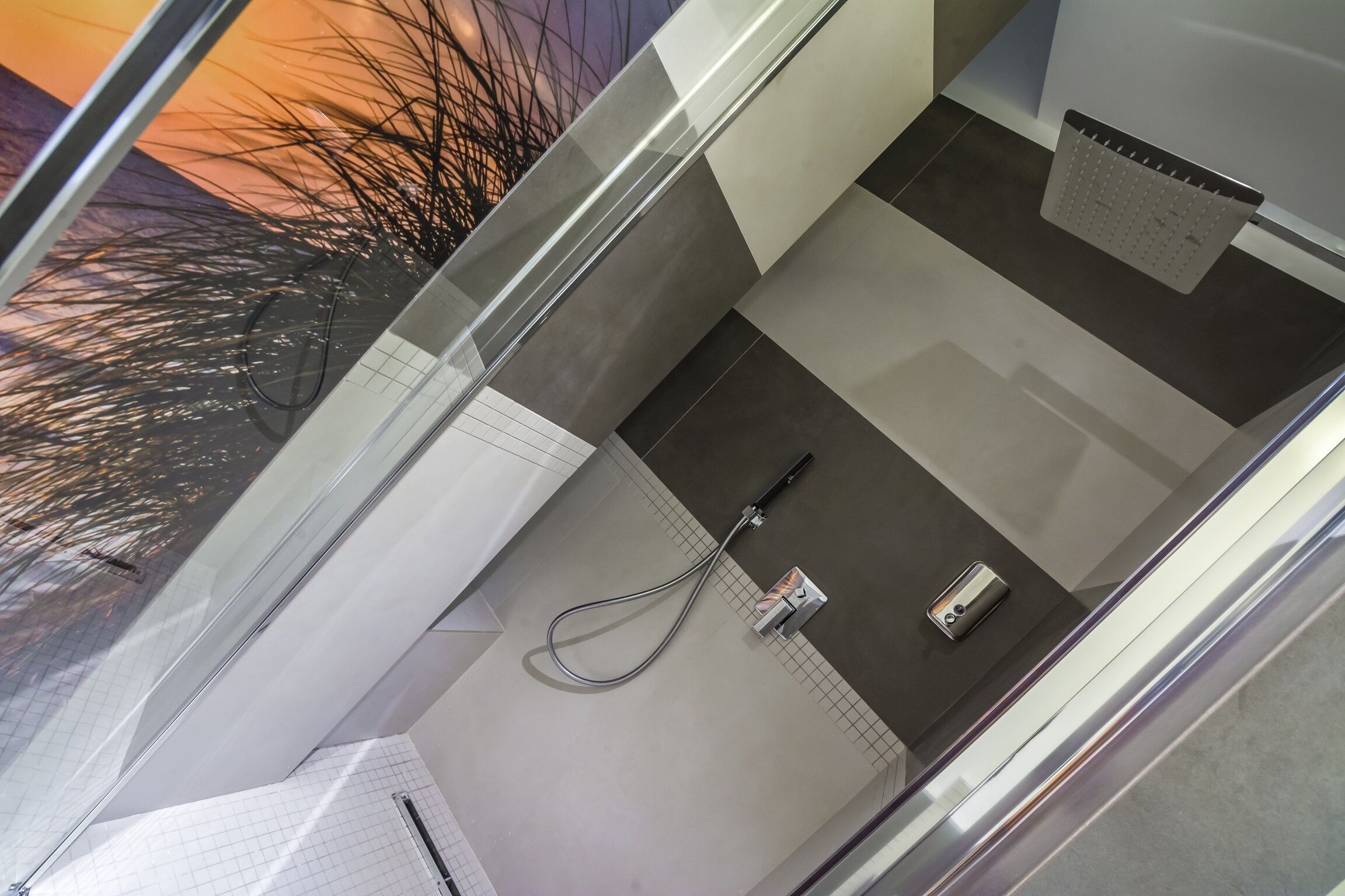 Chambre, 1 chambre, fumeurs, balcon | Douche de la salle de bain