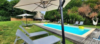 ❤Gîte pour 10 🌟Piscine🌟Etang🌟 Emplacement idéal🌟Paris  moins 1 h🌟Rare🌟