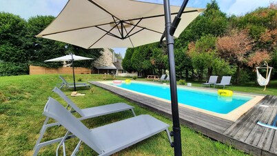 Cottage for 10 p max / Private swimming pool / Pond / Ideal location / Paris less 1 hour