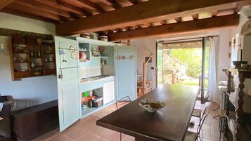 Chalet, 1 Schlafzimmer, Raucher, Terrasse | Wohnbereich