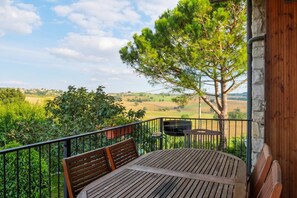 Apartamento, 2 quartos, lareira | Terraço/pátio