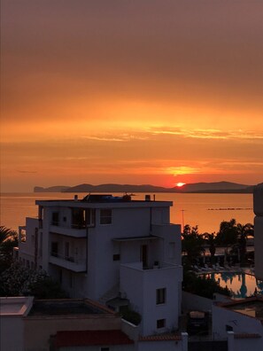 Blick von der Unterkunft