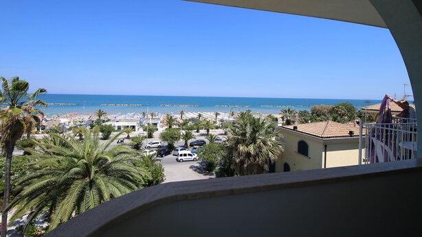Apartment, 2 Bedrooms, Balcony, Ocean View | Property grounds - Apartment 30 Meters From the sea With 6 Beds With Full sea View (San Benedetto del Tronto)